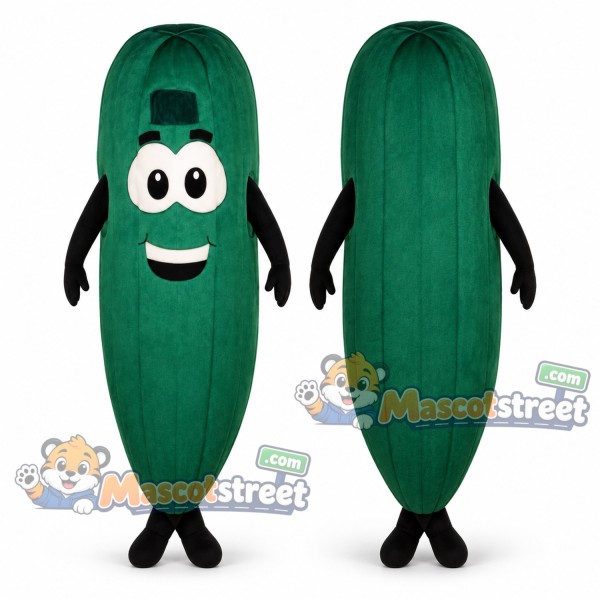 Green Cucumber Mascot Costume