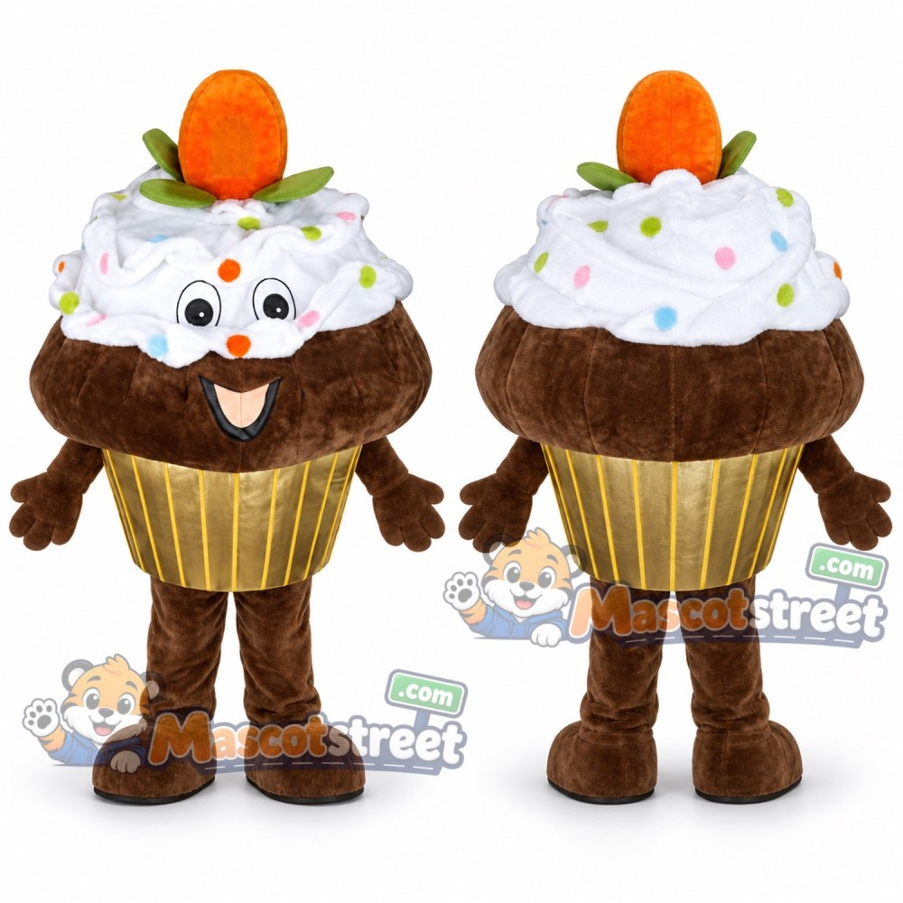Cupcake Mascot Costume Cupcake Mascot Costume
