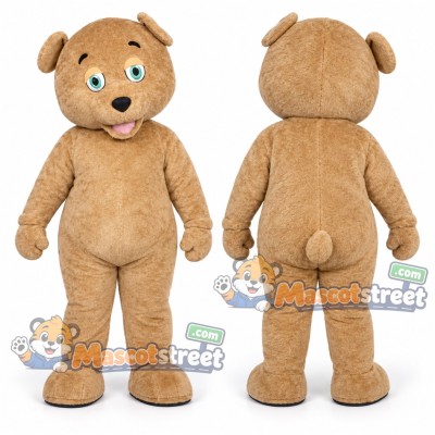 Tan Bear Mascot Costume