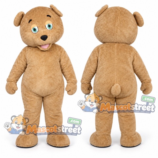 Tan Bear Mascot Costume