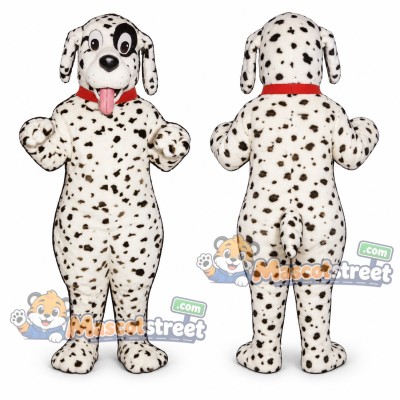 Dalmatian Mascot Costume with Red Collar Dalmatian Mascot Costume with Red Collar