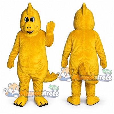 Yellow Dinosaur Mascot Costume