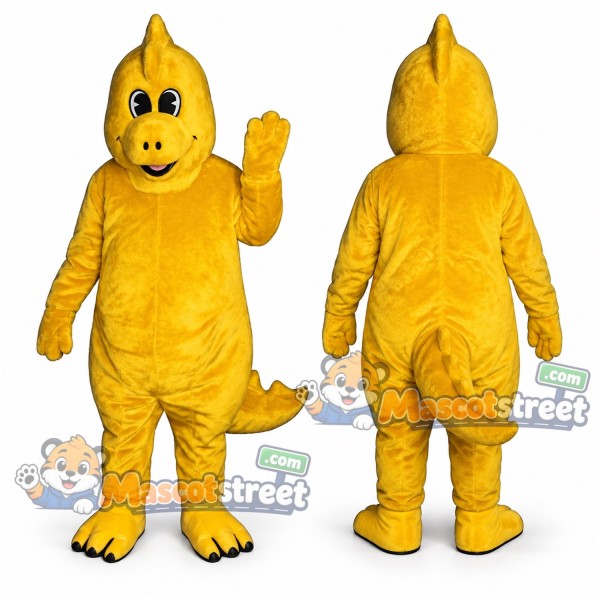 Yellow Dinosaur Mascot Costume