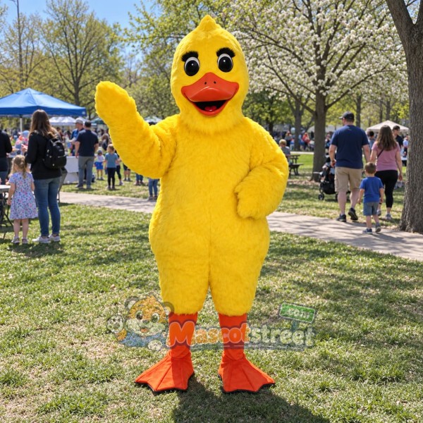 Yellow Duck Mascot Costume