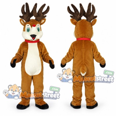 Brown Deer Mascot Costume Brown Deer Mascot Costume