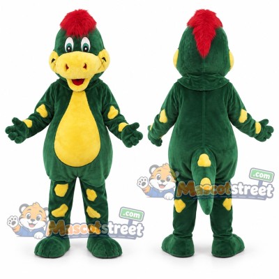 Green Dragon Mascot Costume Green Dragon Mascot Costume