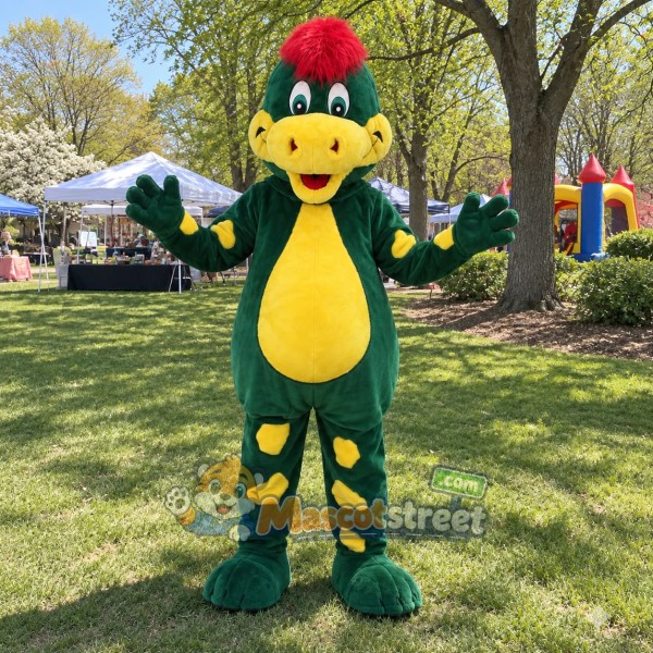 Green Dragon Mascot Costume