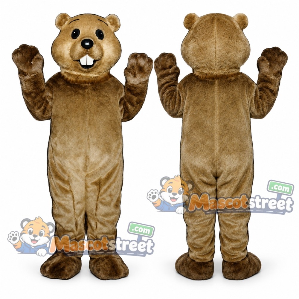 Brown Groundhog Mascot Costume Brown Groundhog Mascot Costume