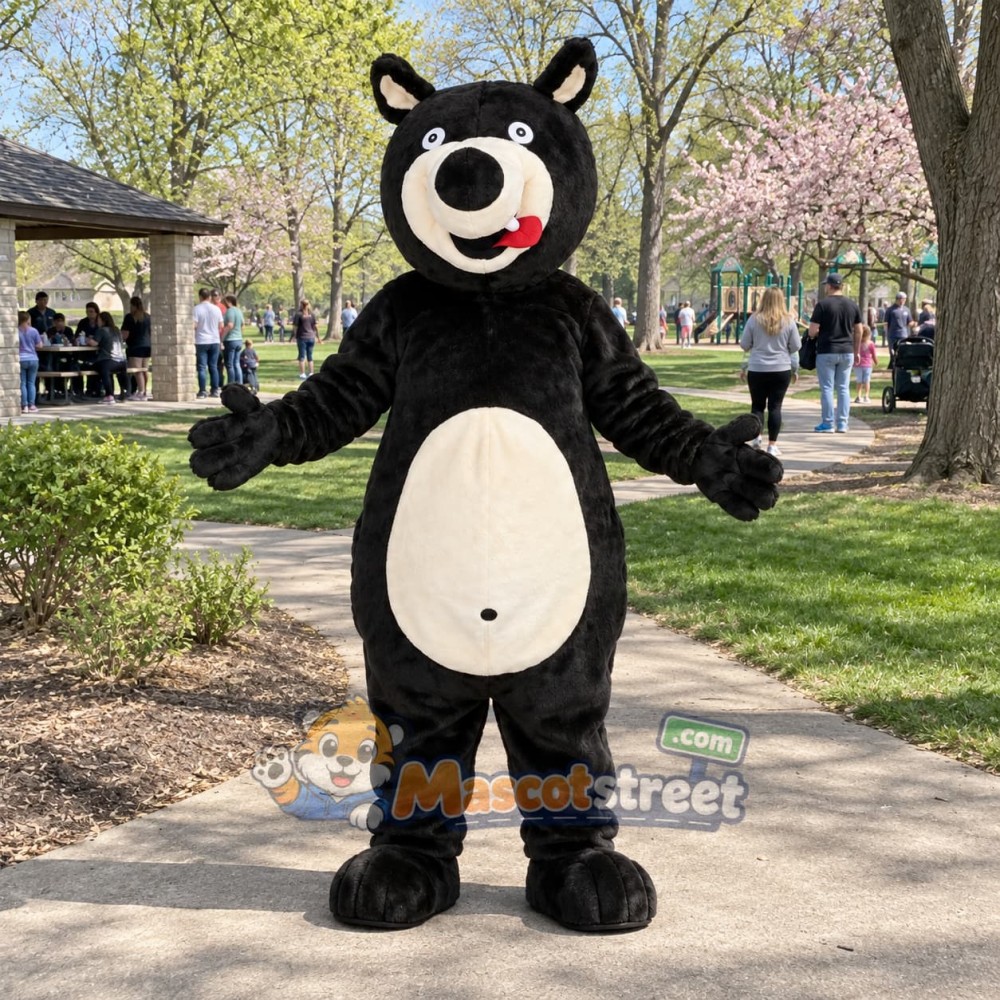 Black Bear Mascot Costume Black Bear Mascot Costume