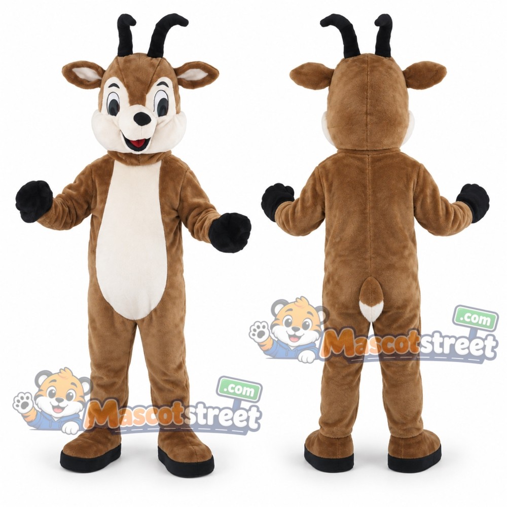 Brown Goat Mascot Costume Brown Goat Mascot Costume