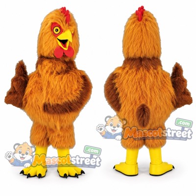 Brown Hen Mascot Costume Brown Hen Mascot Costume