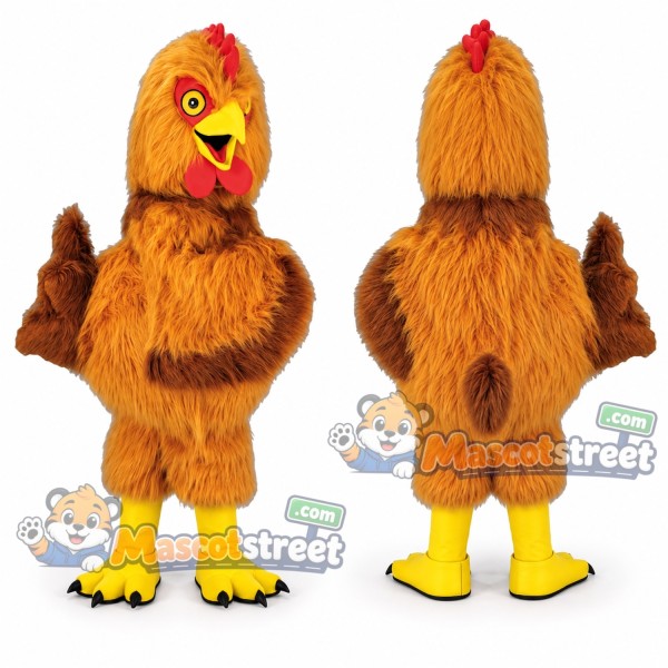 Brown Hen Mascot Costume