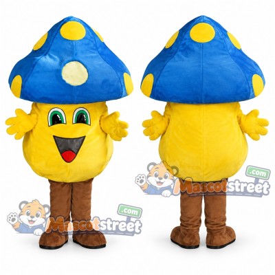 Yellow Mushroom Mascot Costume Yellow Mushroom Mascot Costume