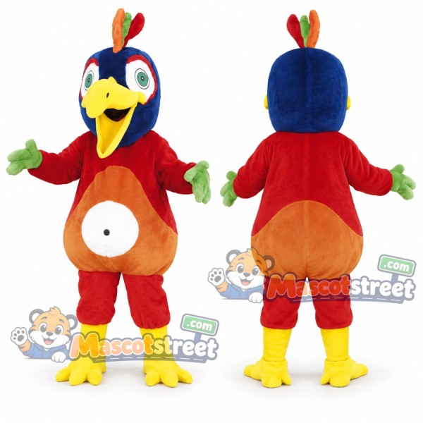 Red Parrot Mascot Costume