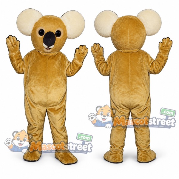 Tan Koala Mascot Costume