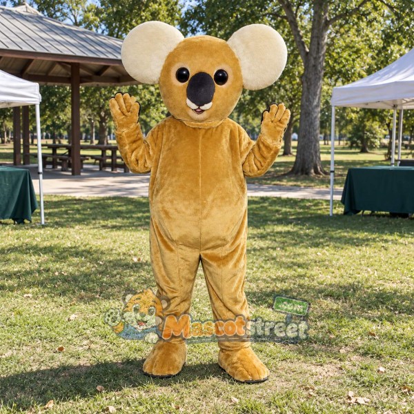 Tan Koala Mascot Costume