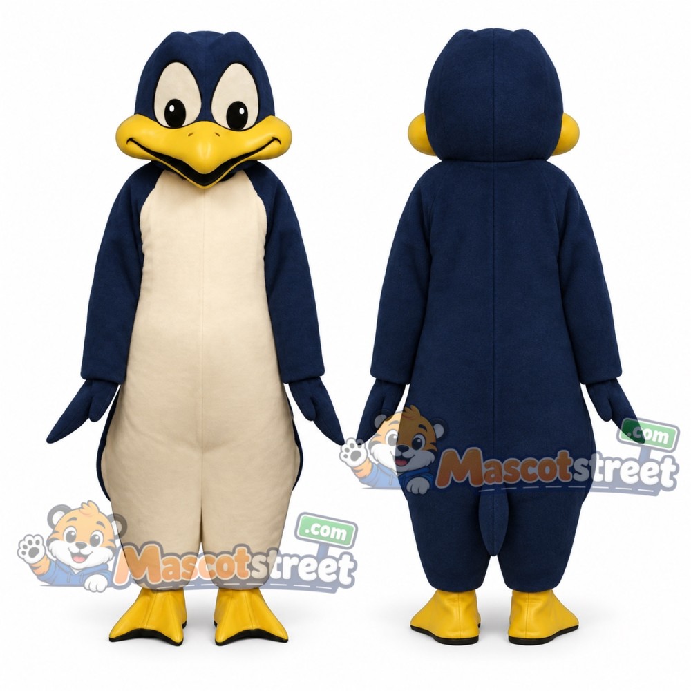 Navy Penguin Mascot Costume Navy Penguin Mascot Costume