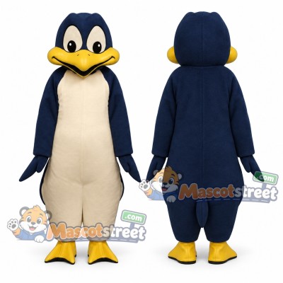 Navy Penguin Mascot Costume Navy Penguin Mascot Costume