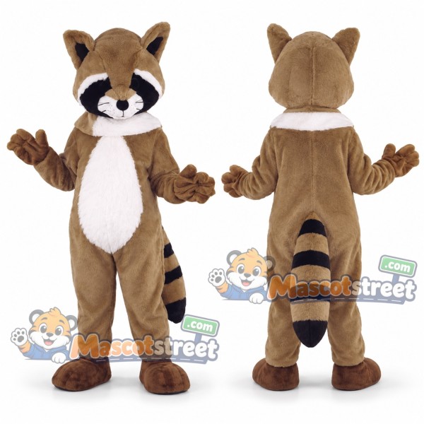 Brown Raccoon Mascot Costume
