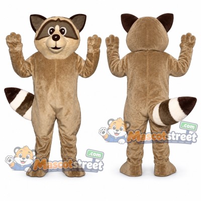 Brown Raccoon Mascot Costume Brown Raccoon Mascot Costume