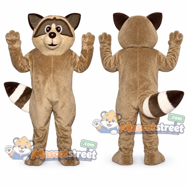 Brown Raccoon Mascot Costume