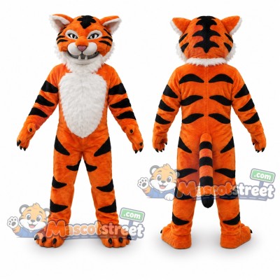 Orange Tiger Mascot Costume Orange Tiger Mascot Costume