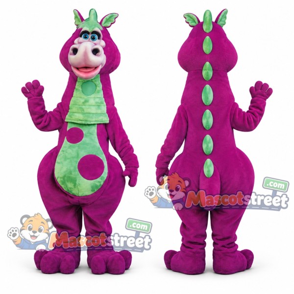 Purple Dragon Mascot Costume