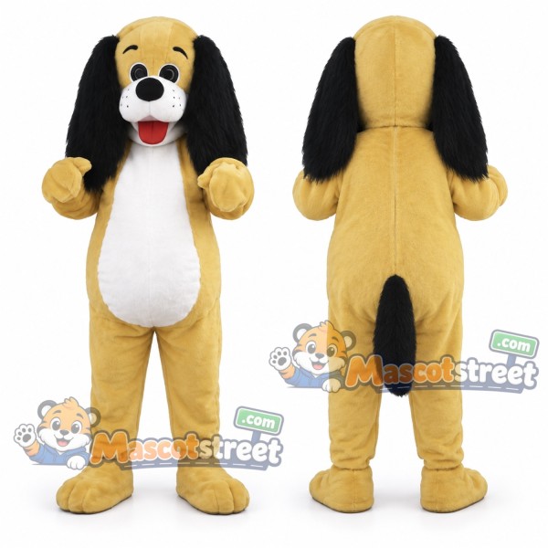 Yellow Dachshund Mascot Costume