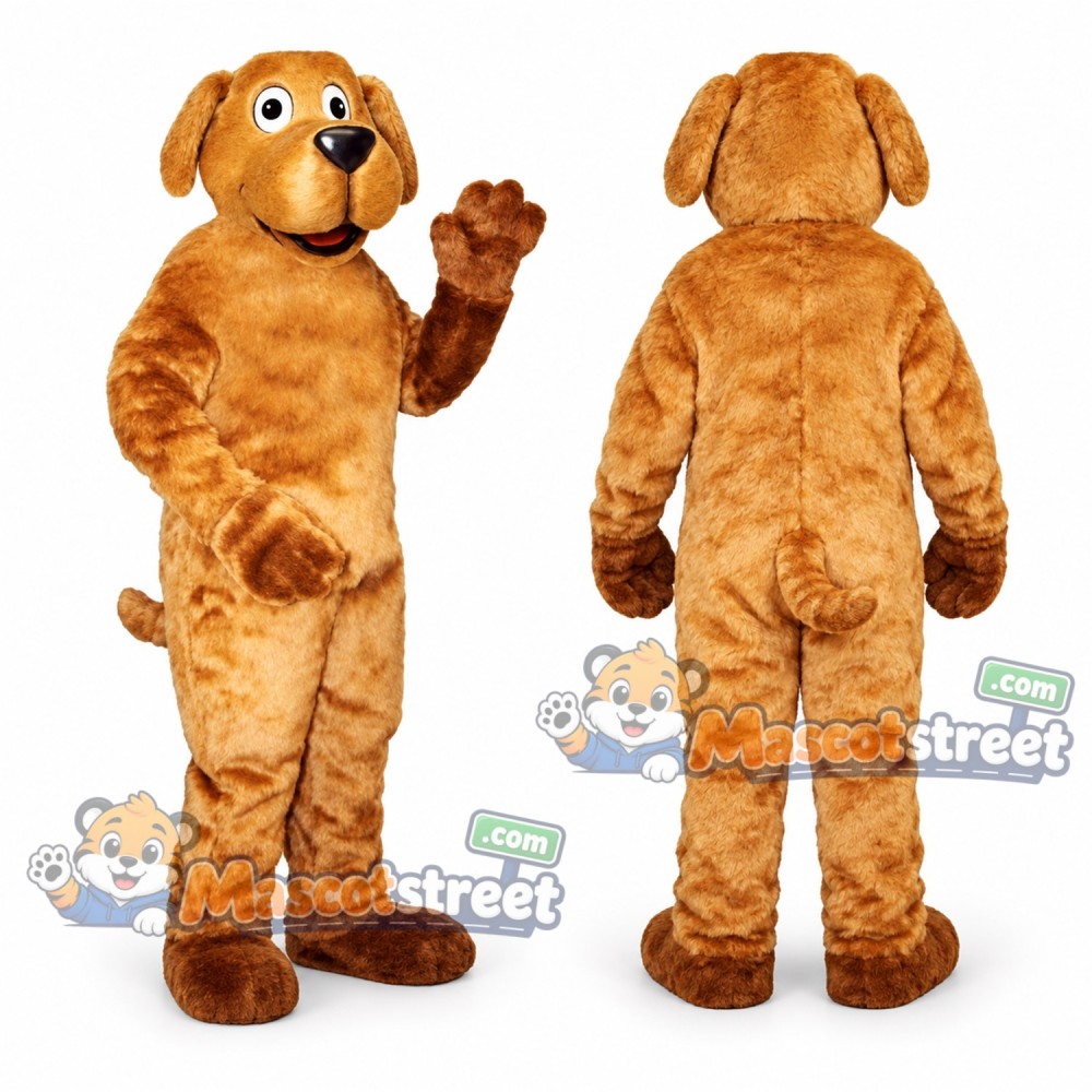 Tan Dog Mascot Costume Tan Dog Mascot Costume