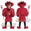 Devil Mascot Costume with Red Robe and Cape