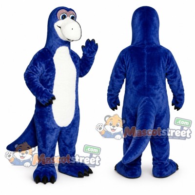 Blue Dinosaur Mascot Costume Blue Dinosaur Mascot Costume