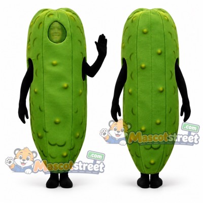 Green Pickle Mascot Costume Green Pickle Mascot Costume