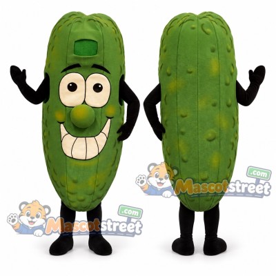 Green Pickle Mascot Costume Green Pickle Mascot Costume