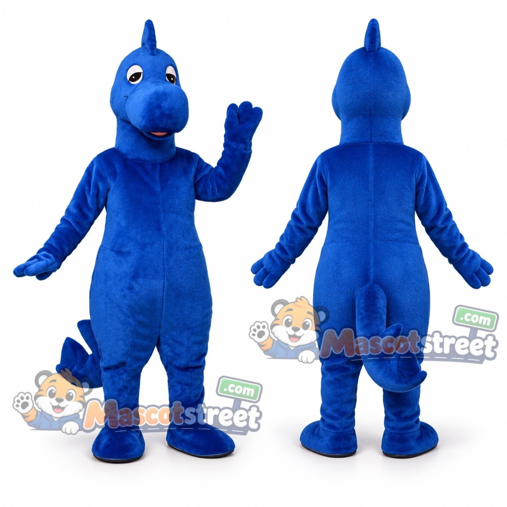 Blue Dinosaur Mascot Costume Blue Dinosaur Mascot Costume