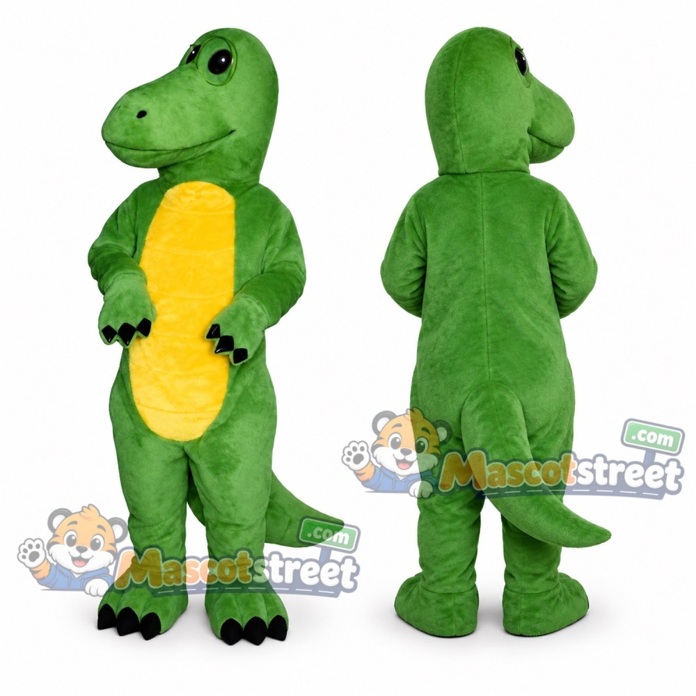 Green Dinosaur Mascot Costume