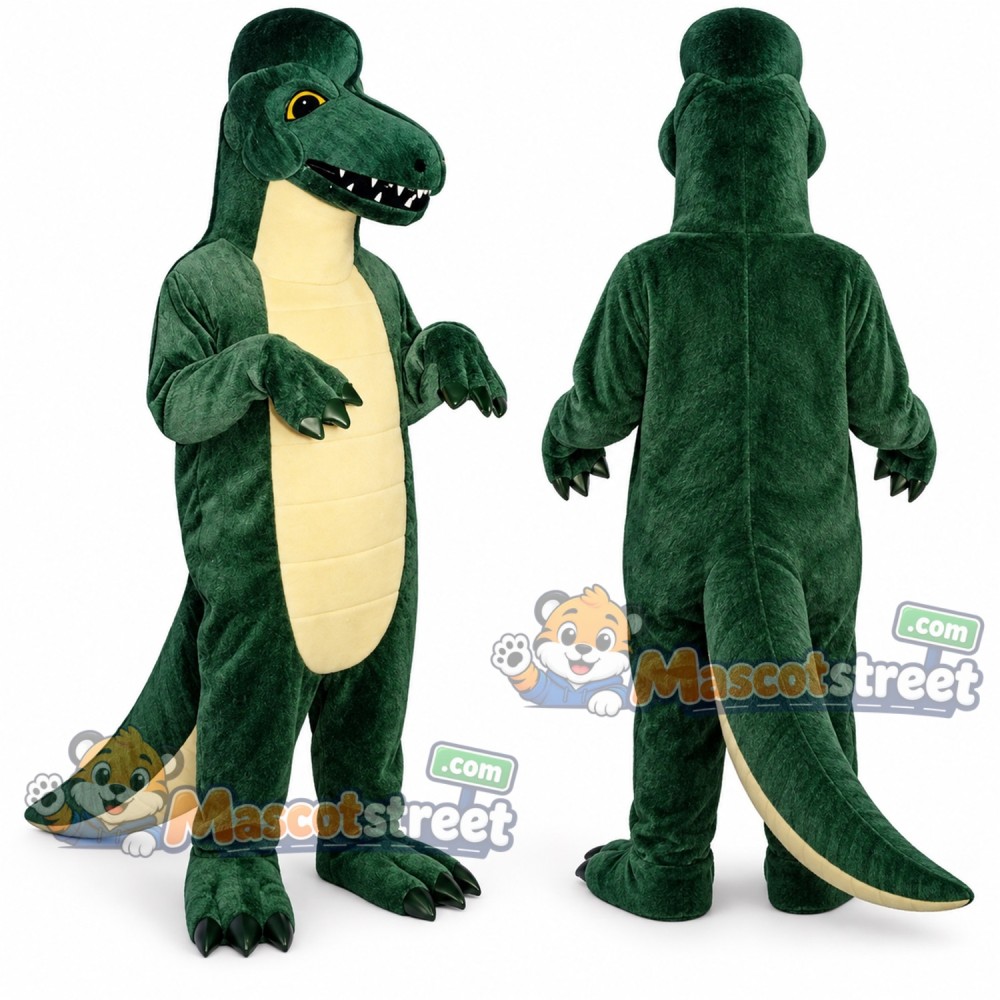 Green Dinosaur Mascot Costume
