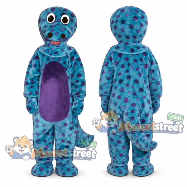 Blue Dinosaur Mascot Costume