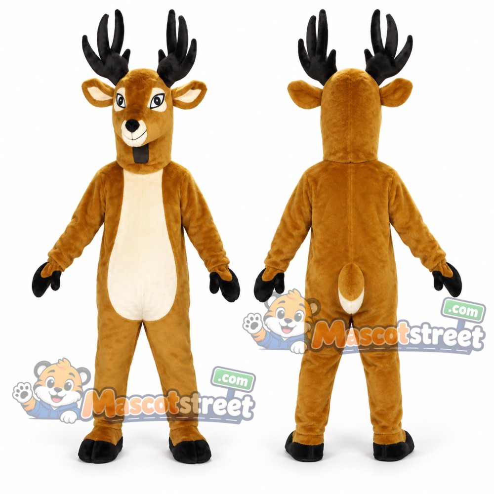 Brown Deer Mascot Costume Brown Deer Mascot Costume