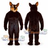 Brown Doberman Mascot Costume