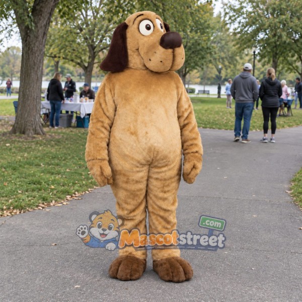 Tan Dog Mascot Costume