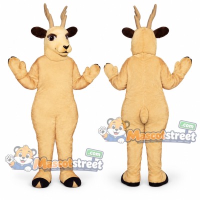 Tan Deer Mascot Costume