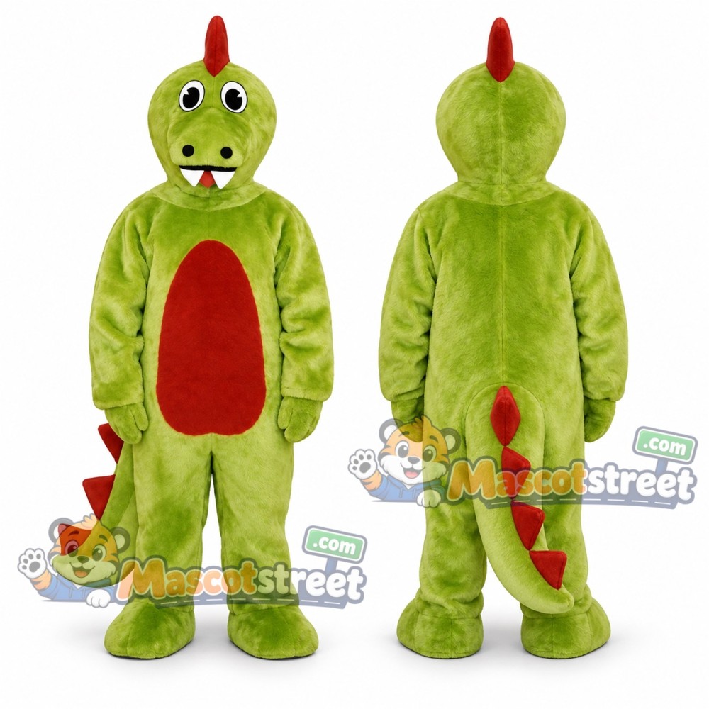 Green Dragon Mascot Costume Green Dragon Mascot Costume