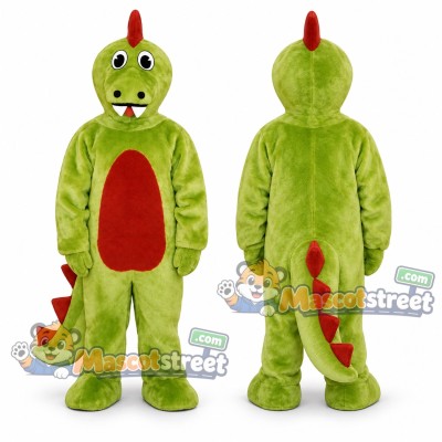 Green Dragon Mascot Costume Green Dragon Mascot Costume