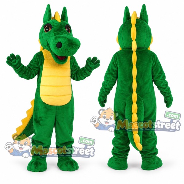 Green Dragon Mascot Costume
