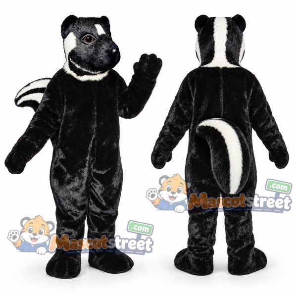 Black and White Skunk Mascot Costume