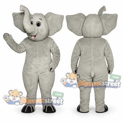 Gray Elephant Mascot Costume Gray Elephant Mascot Costume