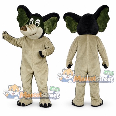 Tan Elephant Mascot Costume Tan Elephant Mascot Costume