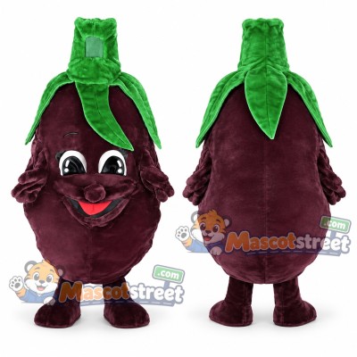Purple Eggplant Mascot Costume Purple Eggplant Mascot Costume