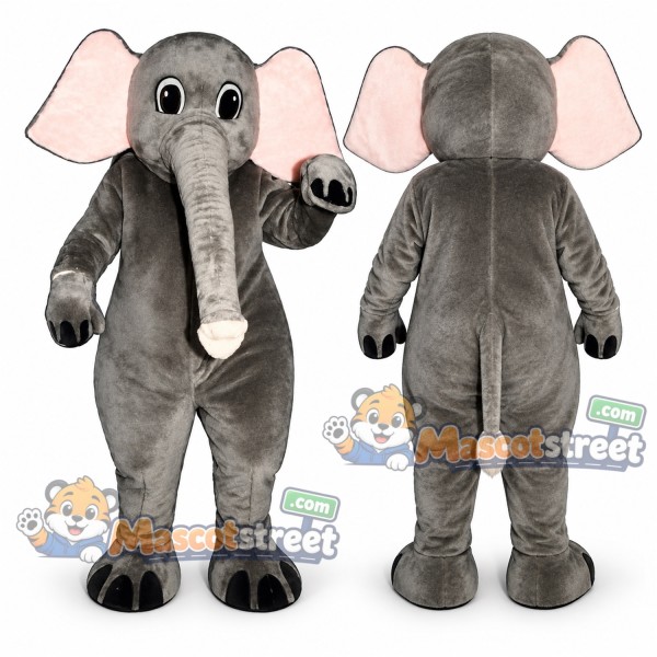 Gray Elephant Mascot Costume