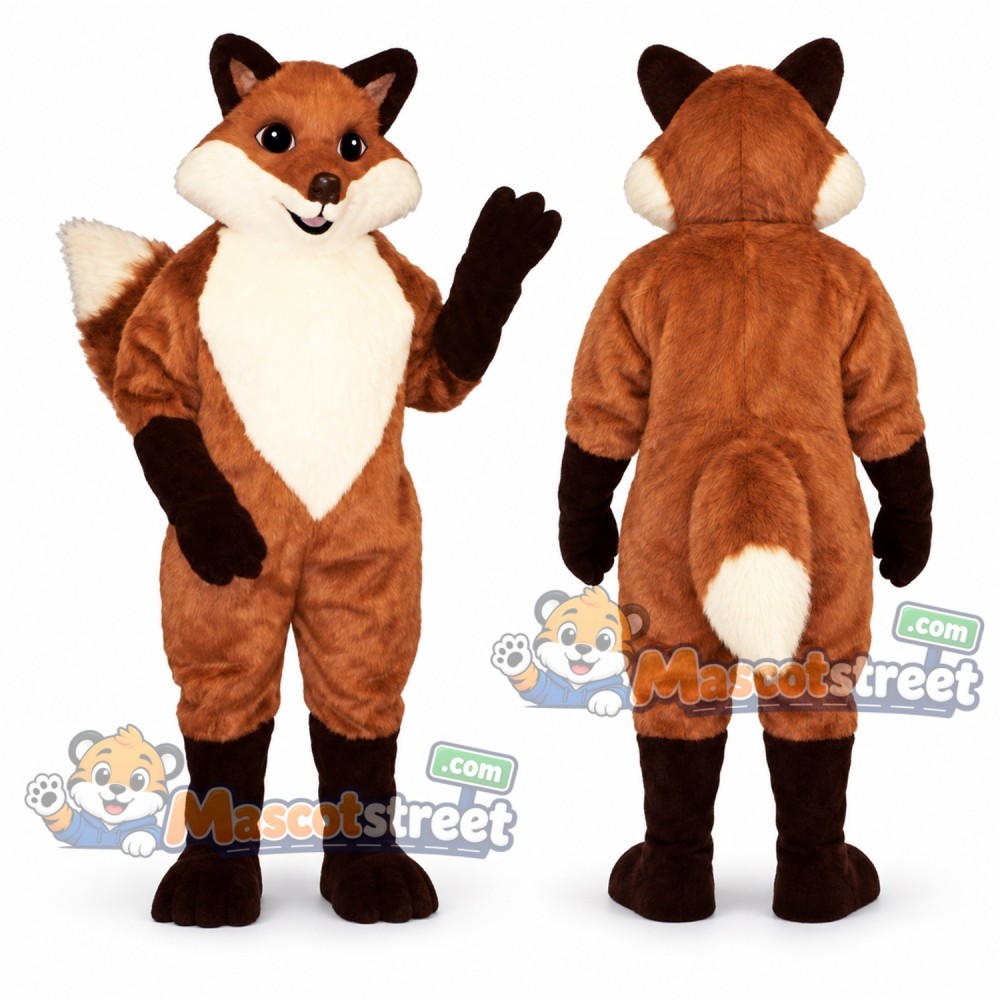 Orange Fox Mascot Costume